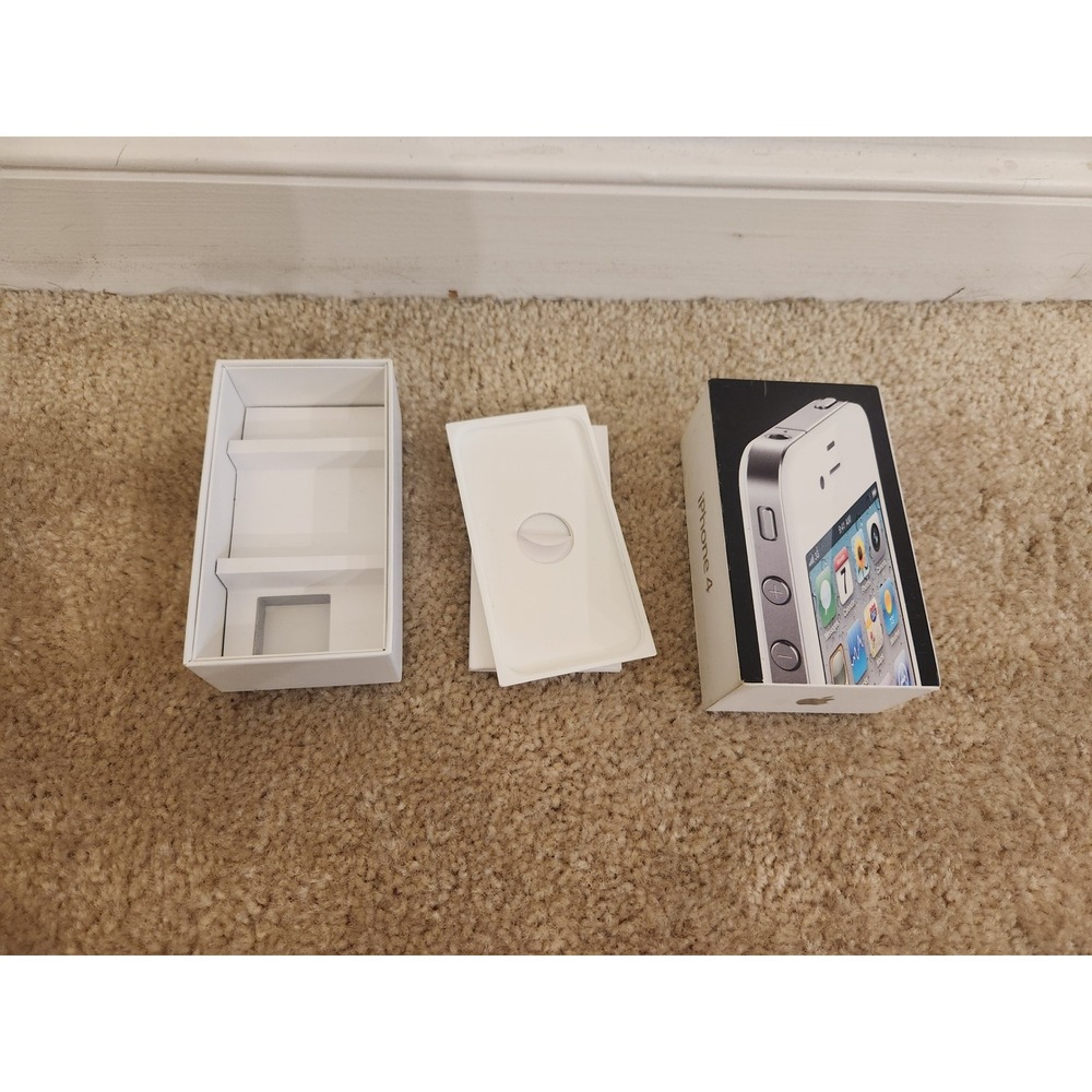 Apple iPhone 4 Original Empty Retail Box White Replacement Packaging BOX Only